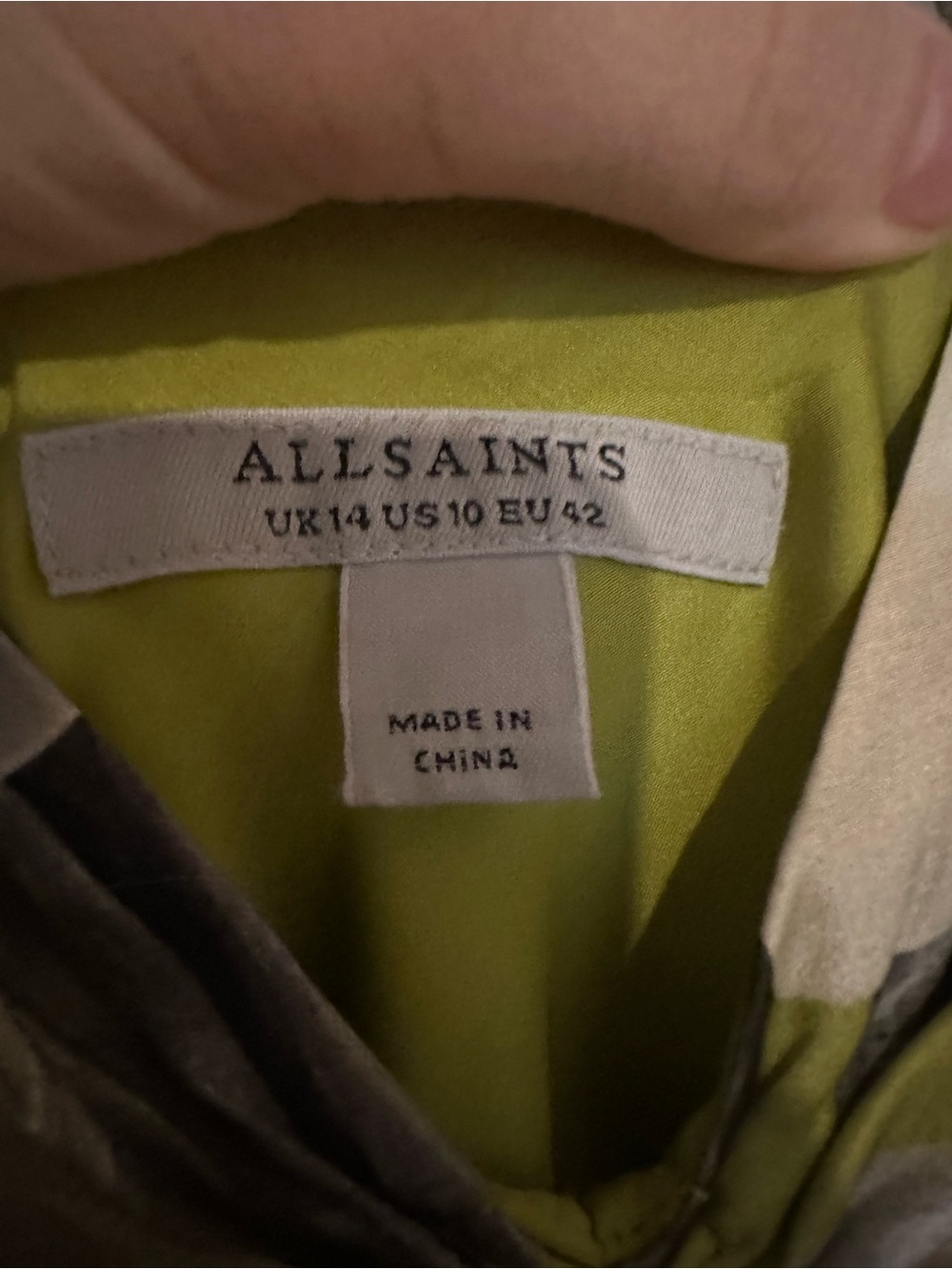 All Saints A symmetrical slip dress - Picture 6 of 8